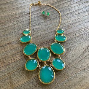 Kate Spade Chuncky Necklace and Stud Earrings